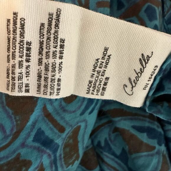 Cleobella Womens Midi Dress Size XS Kaftan Printed Tassel Neck Boho Festival - Picture 7 of 11